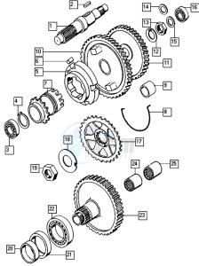 FUNTASTIC_25-45kmh_K6-K7 50 K6-K7 drawing Countershaft