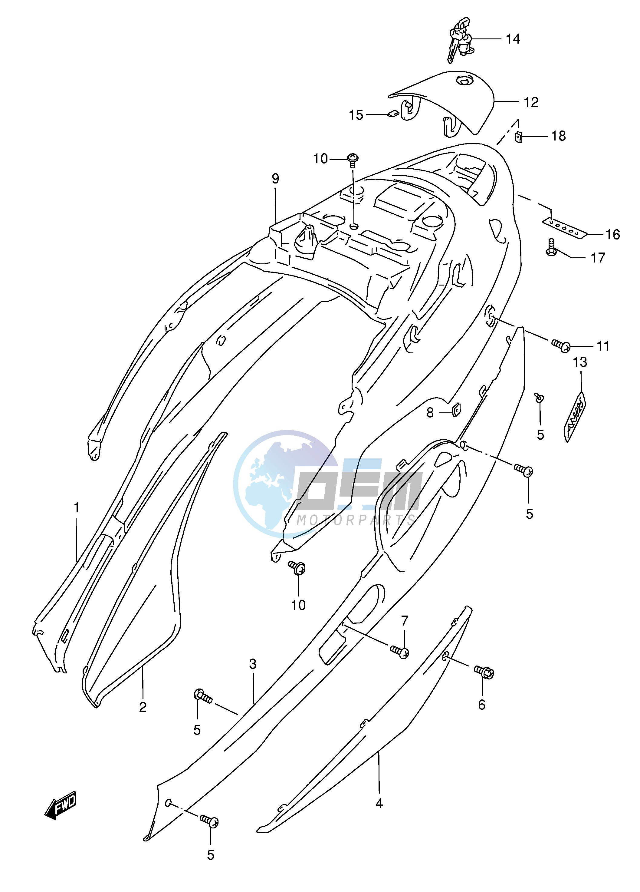 FRAME COVER (MODEL T V)