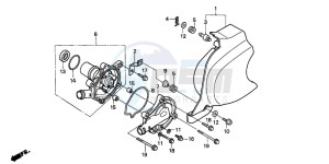 VT600CD 400 drawing WATER PUMP