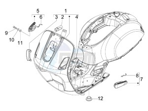 GTS 250 ABS drawing Frame - bodywork