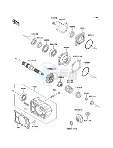 MULE 3010 4x4 KAF620-E5 EU drawing Bevel Gear Case