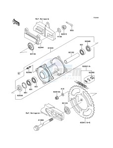 KX85/KX85-<<II>> KX85BDF EU drawing Rear Hub