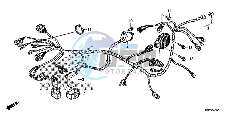 WIRE HARNESS (TRX250TM)