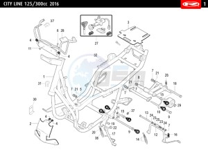 CITYLINE-IE-125-300-RED drawing CHASSIS