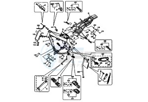 XT R 125 drawing FRAME