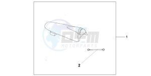 CBR900RR drawing SEAT COWL  *R258*