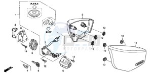 VTX1800C drawing SIDE COVER (VTX1800C15/6/7/8)