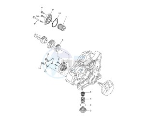 WR X 125 drawing OIL PUMP