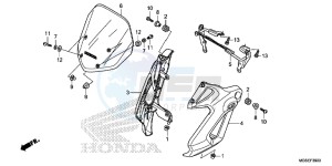 NC700SAC drawing FRONT COWL