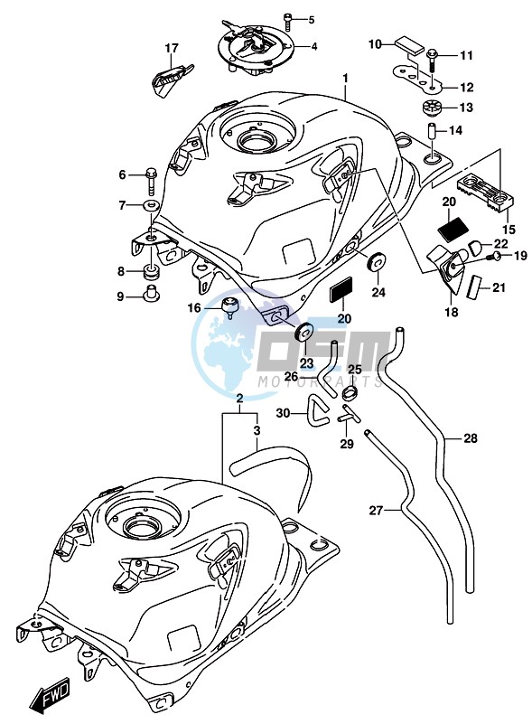 FUEL TANK (GSX-R125RL)