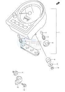 VL1500 (E2) drawing SPEEDOMETER (MODEL X Y K1 K2 K3 K4)