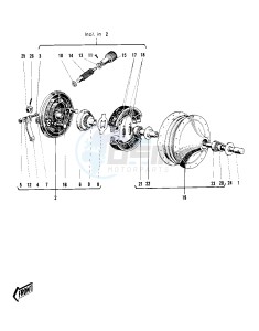 F4 [SIDEWINDER] 250 [SIDEWINDER] drawing FRONT HUB_BRAKE