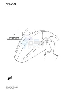 GSX-1250F ABS EU drawing FRONT FENDER