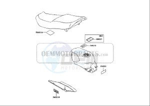 ZZR 600 (EU) drawing WARNING DECALS