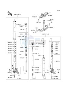 ZX 600 P [NINJA ZX-6R] (7F-8FA) P7F drawing FRONT FORK