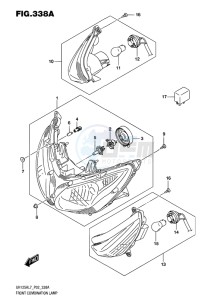 UH125 ABS BURGMAN EU drawing FRONT COMBINATION LAMP