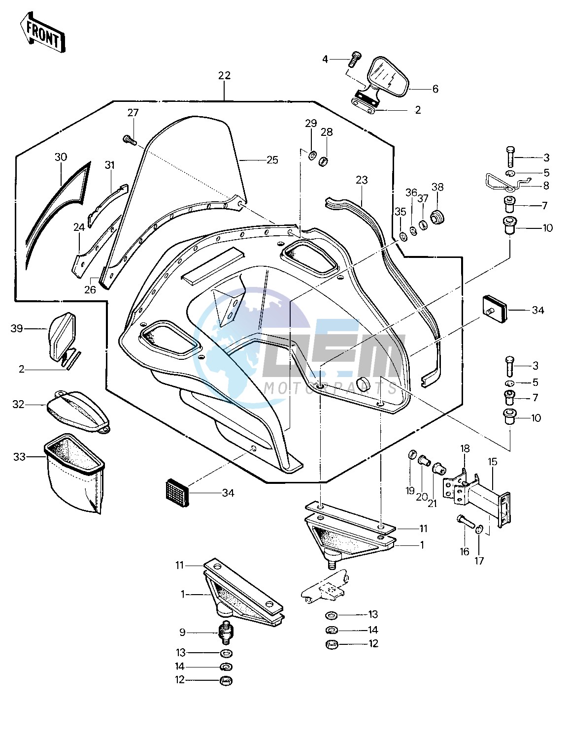 FAIRING -- KZ1000-C4- -