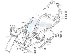 MP3 250 ie lt drawing Frame bodywork