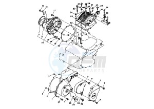 XTZ SUPER TENERE 750 drawing CRANKCASE COVER