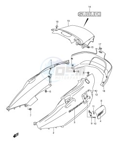 AN650 (E2) Burgman drawing SIDE COVER (AN650K3 K4)