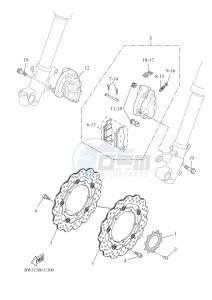 XTZ690 TENERE 700 (BW31) drawing FRONT BRAKE CALIPER