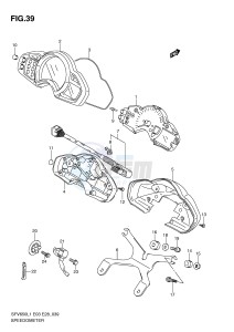 SFV650 (E3-E28) Gladius drawing SPEEDOMETER (SFV650L1 E28)