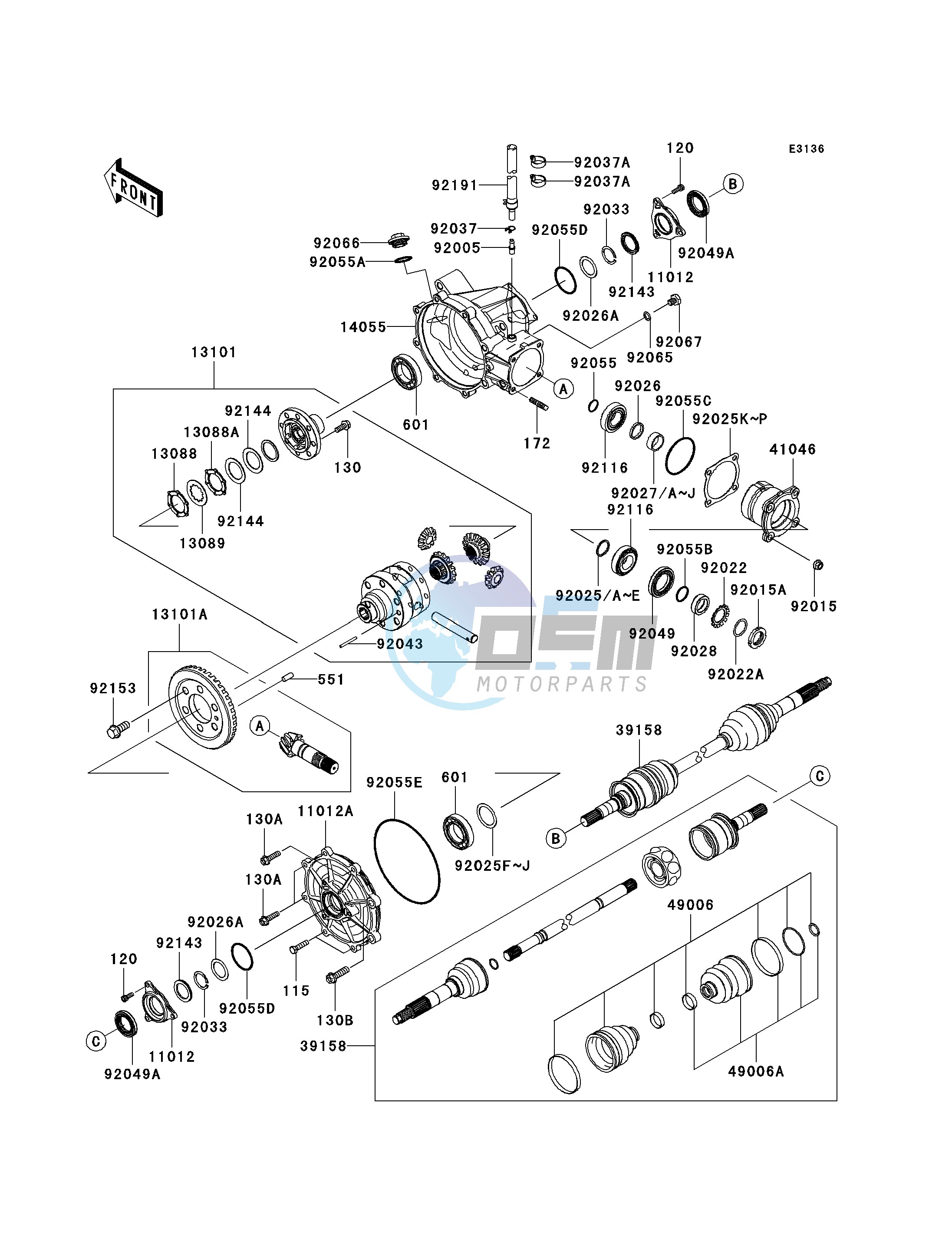 DRIVE SHAFT-FRONT