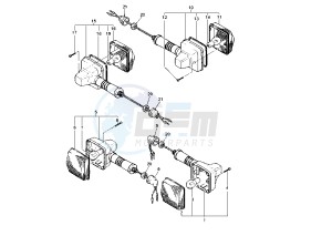 XT E 600 drawing FLASHER LIGHT