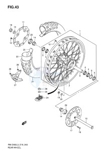 RM-Z450 EU drawing REAR WHEEL