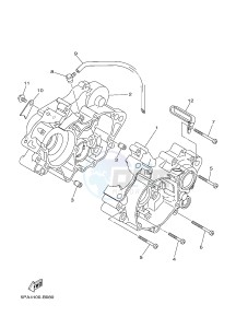 YZ85LW (1SPK) drawing CRANKCASE