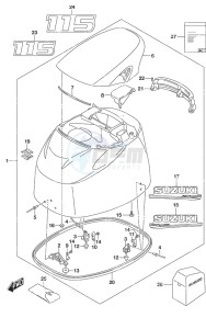 DF 115A drawing Engine Cover