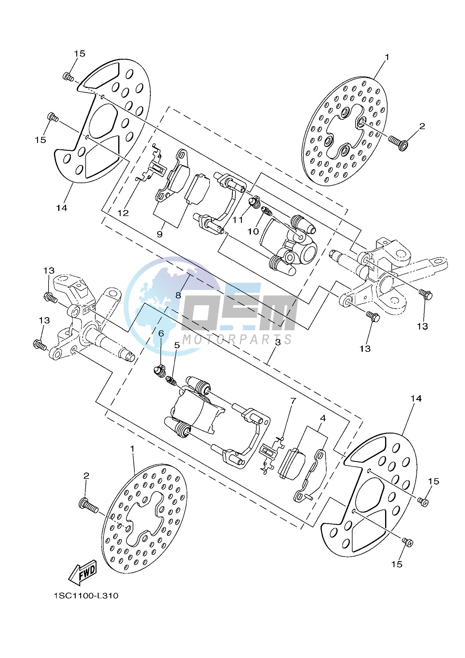 FRONT BRAKE CALIPER