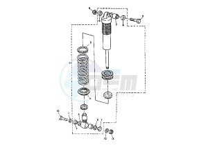 TT E 600 drawing REAR SUSPENSION