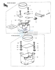 KE 100 A [KE100] (A9-A10) [KE100] drawing BATTERY CASE