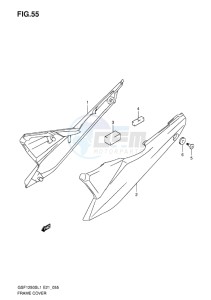 GSF-1250S BANDIT EU drawing FRAME COVER