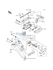 1400GTR ABS ZG1400EFF FR GB XX (EU ME A(FRICA) drawing Taillight(s)