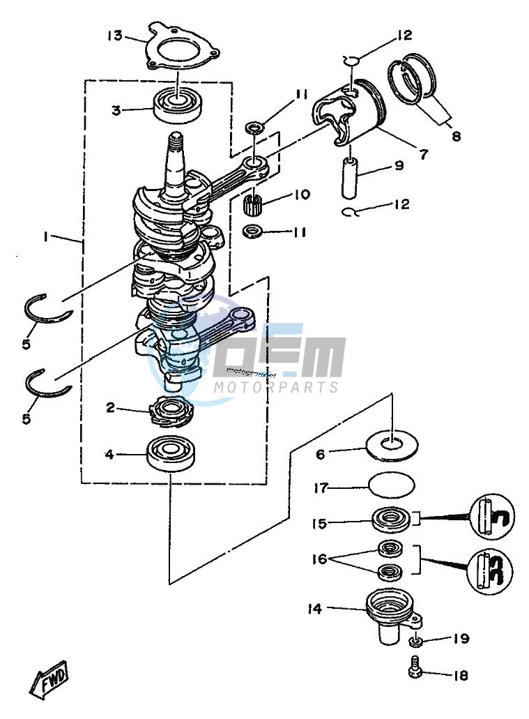 CRANKSHAFT--PISTON