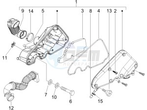 LX 125 4T E3 UK drawing Air filter