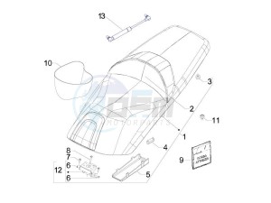 GP 800 Centenario drawing Saddle seats - Tool roll