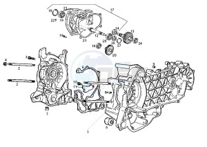 BOULEVARD 125-150 cc drawing CRANKCASE