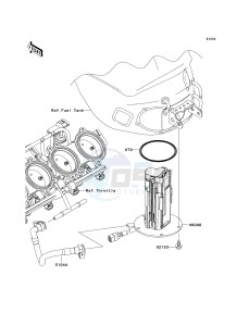 ZX 1000 E [NINJA ZX-10R] (E8F-E9FA) 0E9FA drawing FUEL PUMP