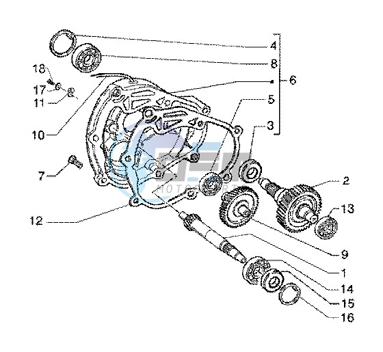 Rear wheel shaft