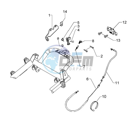 Saddle unlock control