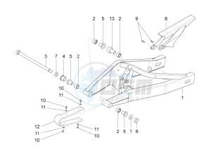 RS 50 RS4 50 2T E4 (APAC, EMEA) drawing Swing arm