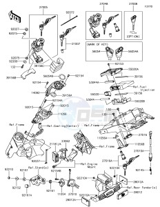 Z1000 ZR1000JHF XX (EU ME A(FRICA) drawing Ignition Switch