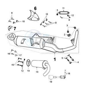 JETFORCE 50 R ICE BLADE drawing EXHAUST