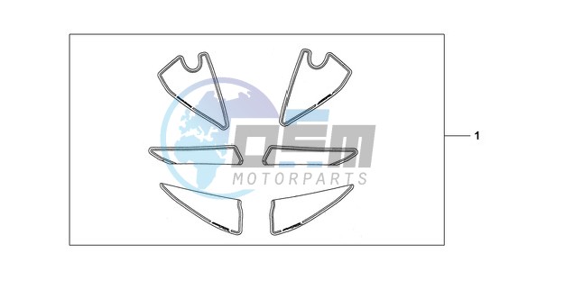 KIT, RACING STICKER