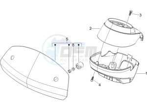 GTV 125 4T (Euro 3) UK drawing Handlebars coverages