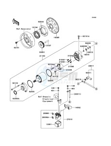 Z1000SX ABS ZX1000HBF FR GB XX (EU ME A(FRICA) drawing Starter Motor