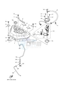 MWS125-C TRICITY 125 (BU51 BU53) drawing FUEL TANK